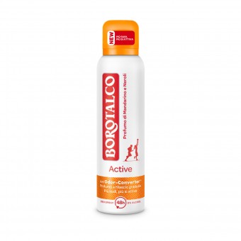 BOROTALCO DEODORANTE SPRAY ACTIVE MANDARINO e NEROLI 150 ML, DEODORANTI ANTIODORE PER PERSONA, S158163, 82450