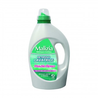 MALIZIA DETERSIVO LAVATRICE MUSCHIO BIANCO 28 LAVAGGI 1820 ML, BUCATO LAVATRICE, S158177, 82528