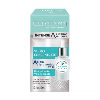CLINIANS INTENSE A SIERO LIFTING RUGHE CONCENTRATO RIMPOLPANTE VOLUMIZZANTE 30 ML, CURA VISO DONNA, S158181, 82559