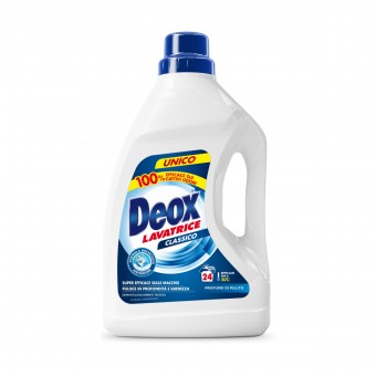 DEOX DETERSIVO LIQUIDO BUCATO LAVATRICE CLASSICO 24 LAVAGGI 1200 ML, BUCATO LAVATRICE, S150684, 82717