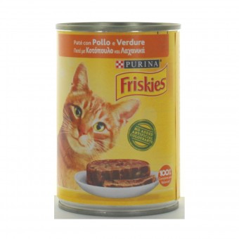FRISKIES GATTI PATE' POLLO-VERDURE LATTINA 400 GRAMMI, NUTRIZIONE, S018707, 82930