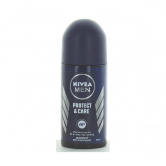 NIVEA FOR MEN DEODORANTE ROLL ON 48H PROTECT&CARE 50 ML, DEODORANTI ANTIODORE PER PERSONA, S132593, 83398