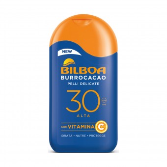 BILBOA BURROCACAO LATTE SPF30 PELLI DELICATE 200 ML, SOLARI, S158727, 83584