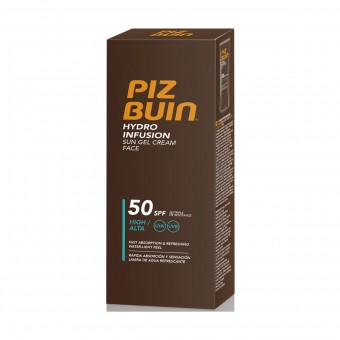 PIZ BUIN SOLARE HYDRO INFUSION GEL CREAM FACE SPF50 50 ML, SOLARI, S158665, 83587