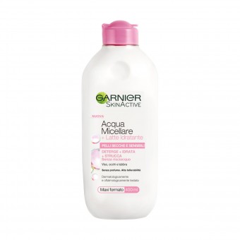 GARNIER ACQUA MICELLARE+LATTE IDATANTE PELLI SECCHE E SENSIBILI 400 ML, PULIZIA VISO DONNA, S158681, 83600