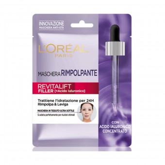 L'OREAL REVITALIFT FILLER MASCHERA IN TESSUTO RIMPOLPANTE , CURA VISO DONNA, S158675, 83637