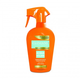 CLINIANS SOLARE ACQUA SOLARE ABBRONZANTE TONIFICANTE CON ALOE VERA TRIGGER 450 ML, SOLARI, S158632, 83660
