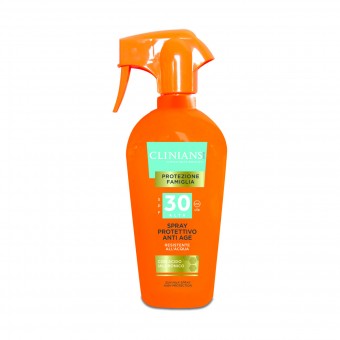 CLINIANS SOLARE SPRAY PROTETTIVO ANTI AGE SPF30 RESISTENTE ALL'ACQUA 250 ML, SOLARI, S158639, 83705