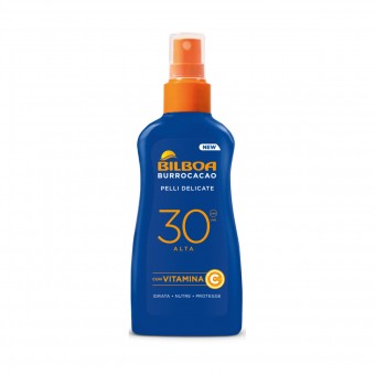 BILBOA BURROCACAO SPRAY SPF30 PELLI DELICATE 200 ML , SOLARI, S158729, 83722