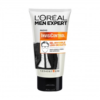 L'OREAL MEN EXPERT 8 INVISI' CONTROL GEL CAPELLI TUBO 150 ML, FISSATIVI, S158673, 83728