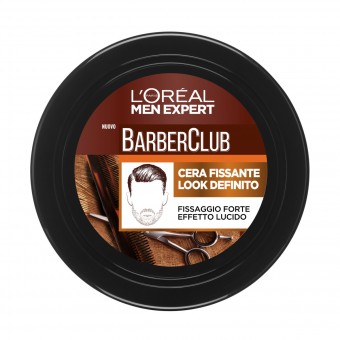 L'OREAL MEN EXPERT BARBER CLUB CERA FISSANTE FISSAGGIO FORTE VASO 75 ML , FISSATIVI, S158669, 83753