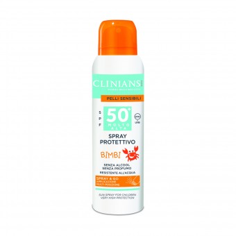 CLINIANS SOLARE SPRAY PROTETTIVO BIMBI SPF50+ PELLI SENSIBILI 50 ML, SOLARI, S158646, 83777