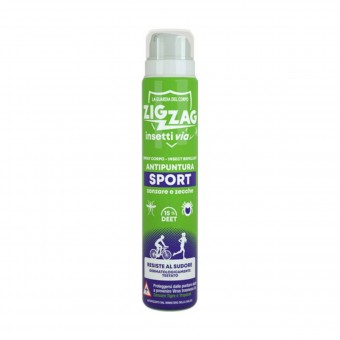 ZIG ZAG INSETTI VIA SPORT ANTIPUNTURA ZANZARE E ZECCHE SPRAY CORPO 100 ML, INSETTOREPELLENTI/DOPO PUNTURA, S158538, 83793