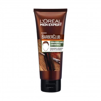 L'OREAL MEN EXPERT BARBER CLUB CREMA MODELLANTE FISSAGGIO LEGGERO TUBO 100 ML, FISSATIVI, S158672, 83878