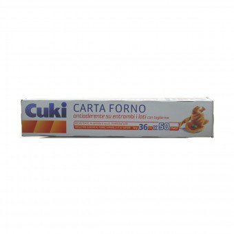 CUKI PROFESSIONAL CARTA FORNO ANTIADERENTE - H 36 CM - 50 METRI FORMATO PROFESSIONALE, AVVOLGENTI ALIMENTARI, S003998, 83927