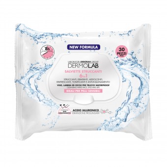 DERMOLAB VISO 30 SALVIETTE STRUCCANTI 6in1 PELLI SENSIBILI, PULIZIA VISO DONNA, S132533, 83963