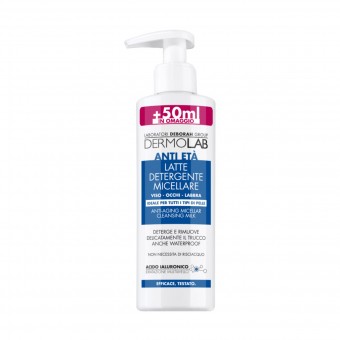 DERMOLAB VISO LATTE DETERGENTE MICELLARE ANTI ETA' PER TUTTI ITIPI DI PELLE 250 ML, PULIZIA VISO DONNA, S157958, 83993