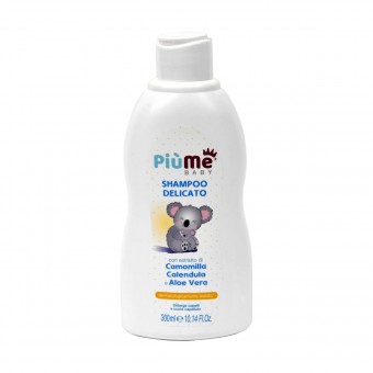PIUME BABY SHAMPOO DELICATO CON ESTRATTI DI CAMOMILLA, CALENDULA e ALOE VERA 300 ML, IGIENE PRIMA INFANZIA, S158891, 84054