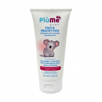 PIUME BABY PASTA PROTETTIVA NUTRIENTE PER CAMBIO PANNOLINO CON ESTRATTO DI CAMOMILLA, CALENDULA, OLIO MANDORLE DOLCI, BURRO KARI, IGIENE PRIMA INFANZIA, S158888, 84070