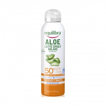 EQUILIBRA ALOE SOLARE LATTE SPRAY SPF50+ WATER RESISTANT 150 ML , SOLARI, S158835, 84072