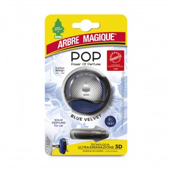 ARBRE MAGIQUE POP FOR CAR BLUE VELVET DURATA 30 GIORNI, DEODORANTI AUTO, S152236, 84098