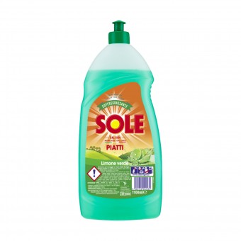 SOLE DETERSIVO PIATTI LIQUIDO 1100 ML.LIMONE VERDE , STOVIGLIE MANO, S021223, 84121