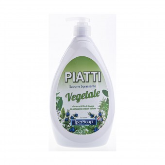 IPERSOAP PIATTI VEGETALE DISPENSER CON ESTRATTI BIO DI GINEPRO 1000 ML , STOVIGLIE MANO, S156856, 84166