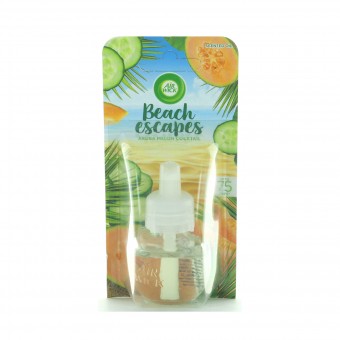 AIRWICK DIFFUSORE ELETTRICO RICARICA ARUBA MELON 19 ML , DEODORANTE AZIONE ISTANTANEA, S158795, 84174