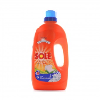 SOLE DETERSIVO BUCATO LAVATRICE LIQUIDO BIANCO SPLENDENTE CON BICARBONATO 28 LAVAGGI, BUCATO LAVATRICE, S101425, 84248