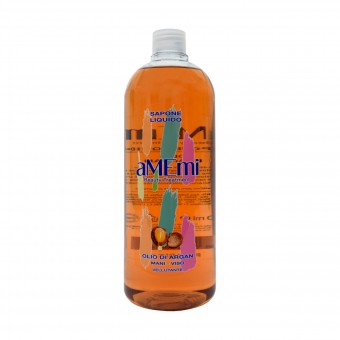 AMEMI SAPONE LIQUIDO MANI VISO OLIO DI ARGAN VELLUTANTE RICARICA 1000 ML, SAPONI, S157867, 84251
