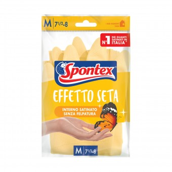 SPONTEX GUANTI EFFETTO SETA IN LATTICE TAGLIA MEDIUM 7 1/2-8, GUANTI, S141338, 84343