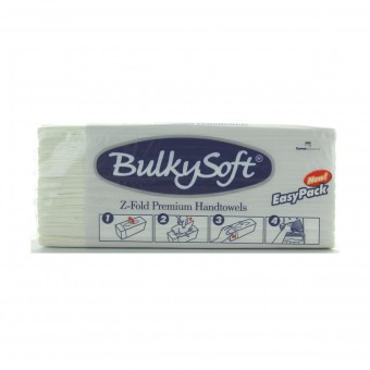 BULKYSOFT ASCIUGAMANI PIEGATI Z - 2 VELI WHITE 144 PEZZI, ASCIUGAMANI E CARTA CASA, S156594, 84406
