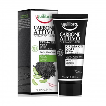 EQUILIBRA CARBONE ATTIVO CREMA GEL VISO DETOX TUBO 75 ML, CURA VISO DONNA, S159175, 84522