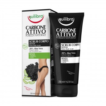 EQUILIBRA CARBONE ATTIVO SCRUB CORPO DETOX TUBO 200 ML , TRATTAMENTO CORPO, S159177, 84524