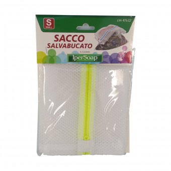IPERSOAP SACCO SALVABUCATO SMALL CON ZIP cm47x32, ACCESSORI PER LA BIANCHERIA, S159044, 84555