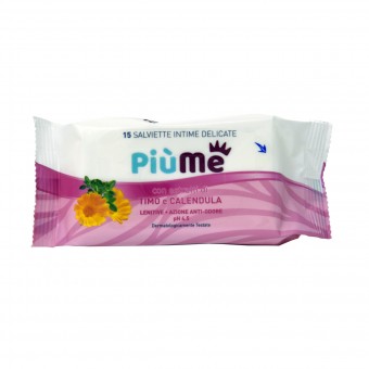PIUME SALVIETTE INTIME DELICATE TIMO e CALENDULA 15 PZ, IGIENE INTIMA, S159007, 84579