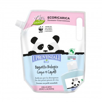 I PROVENZALI BIO BIMBI BAGNETTO CORPOeCAPELLI DELICATO ECORICARICA BUSTA 750 ML, IGIENE PRIMA INFANZIA, S159349, 84758