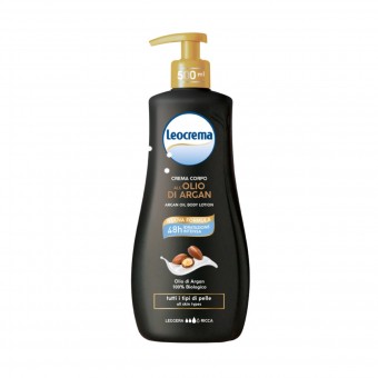 LEOCREMA CREMA CORPO FLUIDA ALL'OLIO DI ARGAN TUTTI I TIPI DI PELLE 500 ML , TRATTAMENTO CORPO, S159392, 84793