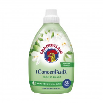 CHANTECLAIR I CONCENTRATI AMMORBIDENTE MUSCHIO BIANCO 50 LAVAGGI 1000 ML, AMMORBIDENTI, S159415, 84801