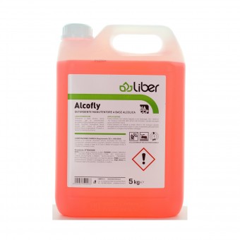 ALCOFLY DETERGENTE MANUTENTORE A BASE ALCOLICA HACCP TANICA 5 KG LIBER, PAVIMENTI, S159501, 84990