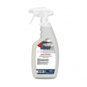 LIKOR BACTOSAN DETERGENTE ALCOLICO MULTIUSO PROFESSIONAL TRIGGER 750 ML, SGRASSATORI/PICCOLE SUPERFICI, S159502, 84997