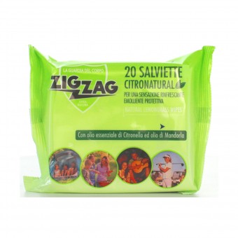 ZIG ZAG INSETTI VIA! REPELLENTE ANTIPUNTURA SALVIETTE ALLA CITRONELLA 20 PZ, INSETTOREPELLENTI/DOPO PUNTURA, S035751, 85035