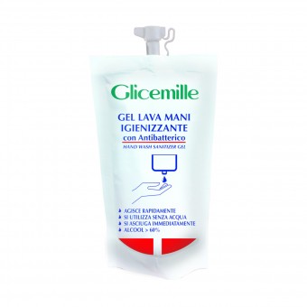 GLICEMILLE GEL LAVA MANI IGIENIZZANTE CON ANTIBATTERICO BUSTA 50 ML, MEDICAZIONE & PRONTO SOCCORSO, S159517, 85067
