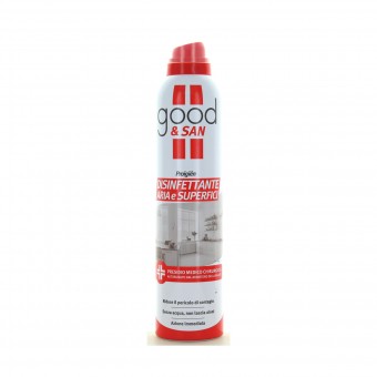 GOOD&SANY DISINFETTANTE ARIA e SUPERFICI SPRAY 300 ML, DEODORANTE AZIONE ISTANTANEA, S159585, 85161