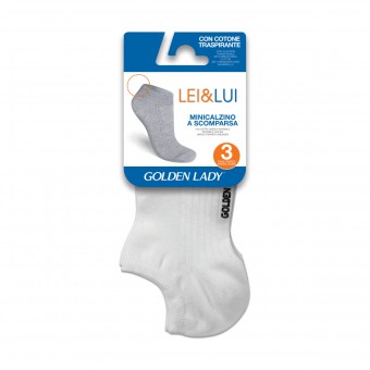 GOLDEN LADY CALZINO MINI LUI&LEI BIANCO 3 PAIA TAGLIA S/M, CALZE, COLLANT & GAMBALETTI, S159555, 85172