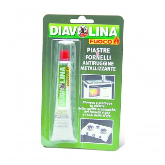 DIAVOLINA PIASTRE & FORNELLI ANTIRUGGINE METALIZZANTE TUBETTO 50 grammi, PULITORI FORNI/CAMINI/STUFE E ALTRI ELETTRODOMESTICI, S028061, 85242