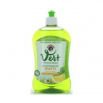 CHANTECLAIR VERT PIATTI OLI ESSENZIALI AL LIMONE e BASILICO 500 ML, STOVIGLIE MANO, S129051, 85303