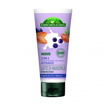 ANTICA ERBORISTERIA BALSAMO 3in1-MASCHERA-TRATTAMENTO NUTRIENTE LATTE DI MANDORLA & BACCHE DI ACAI TUBO 200 ML, DOPO SHAMPOO, S159731, 85632