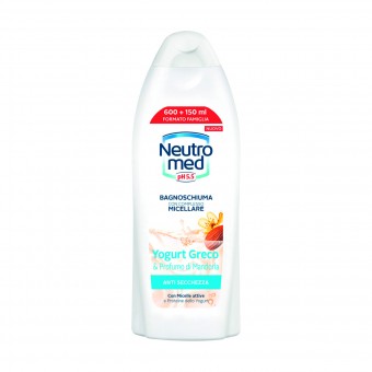 NEUTROMED BAGNOSCHIUMA YOGURT GRECO & PROFUMO DI MANDORLA ANTI SECCHEZZA CON COMPLESSO MICELLARE 600+150 ML, BAGNO/DOCCIA SCHIUMA, S159739, 85640