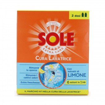 SOLE CURA LAVATRICE LIQUIDO LIMONE ML.250 x 2 TRATTAMENTI, ANTICALCARE LAVATRICE, S140394, 85651